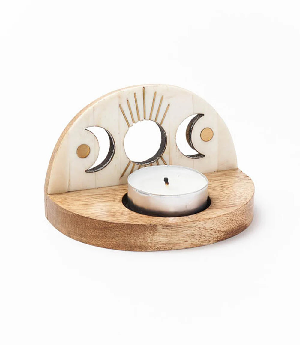 Moon Phase Tealight Candle Holder