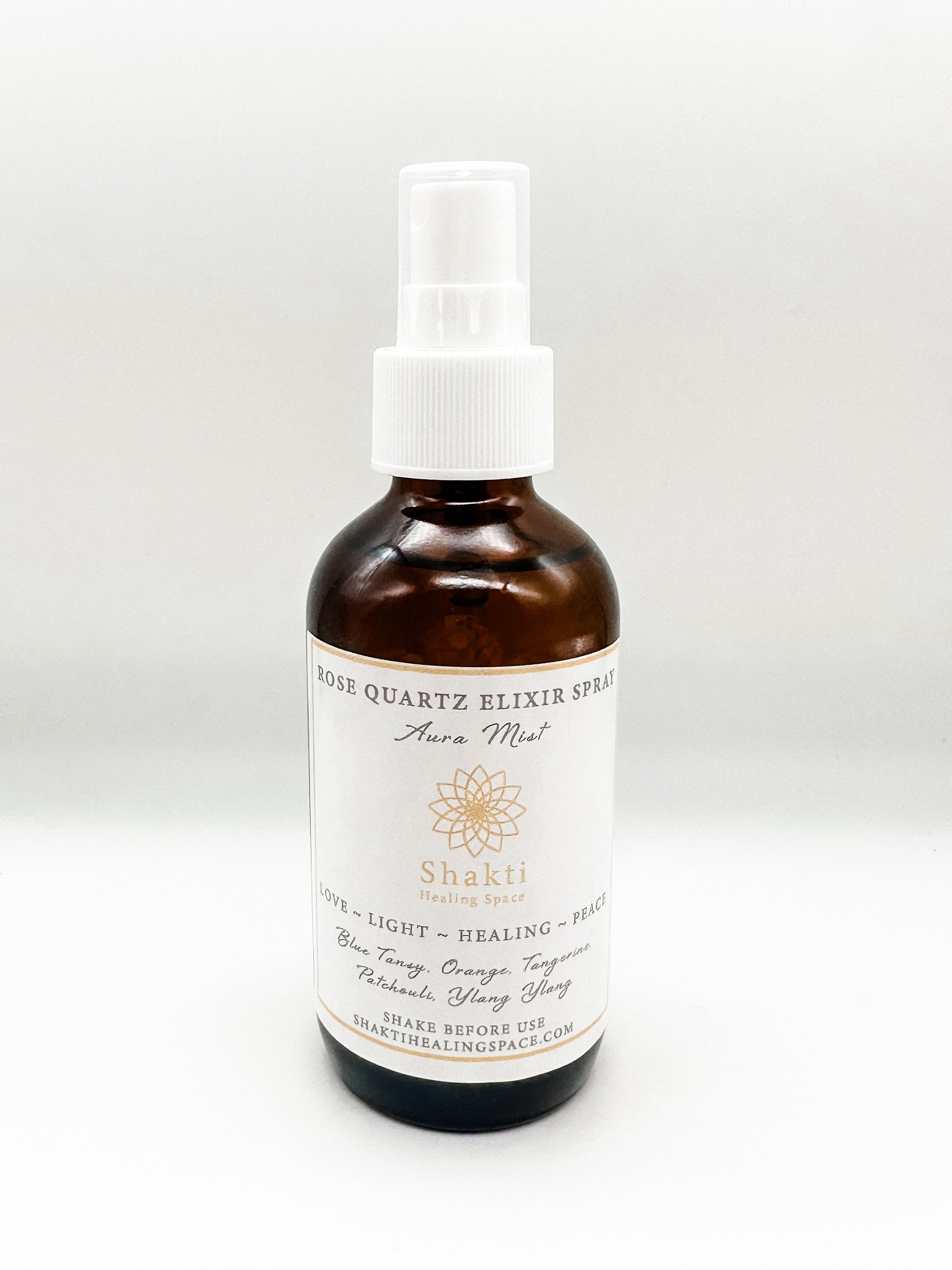 Aromatherapy aura mist spray for love and healing
