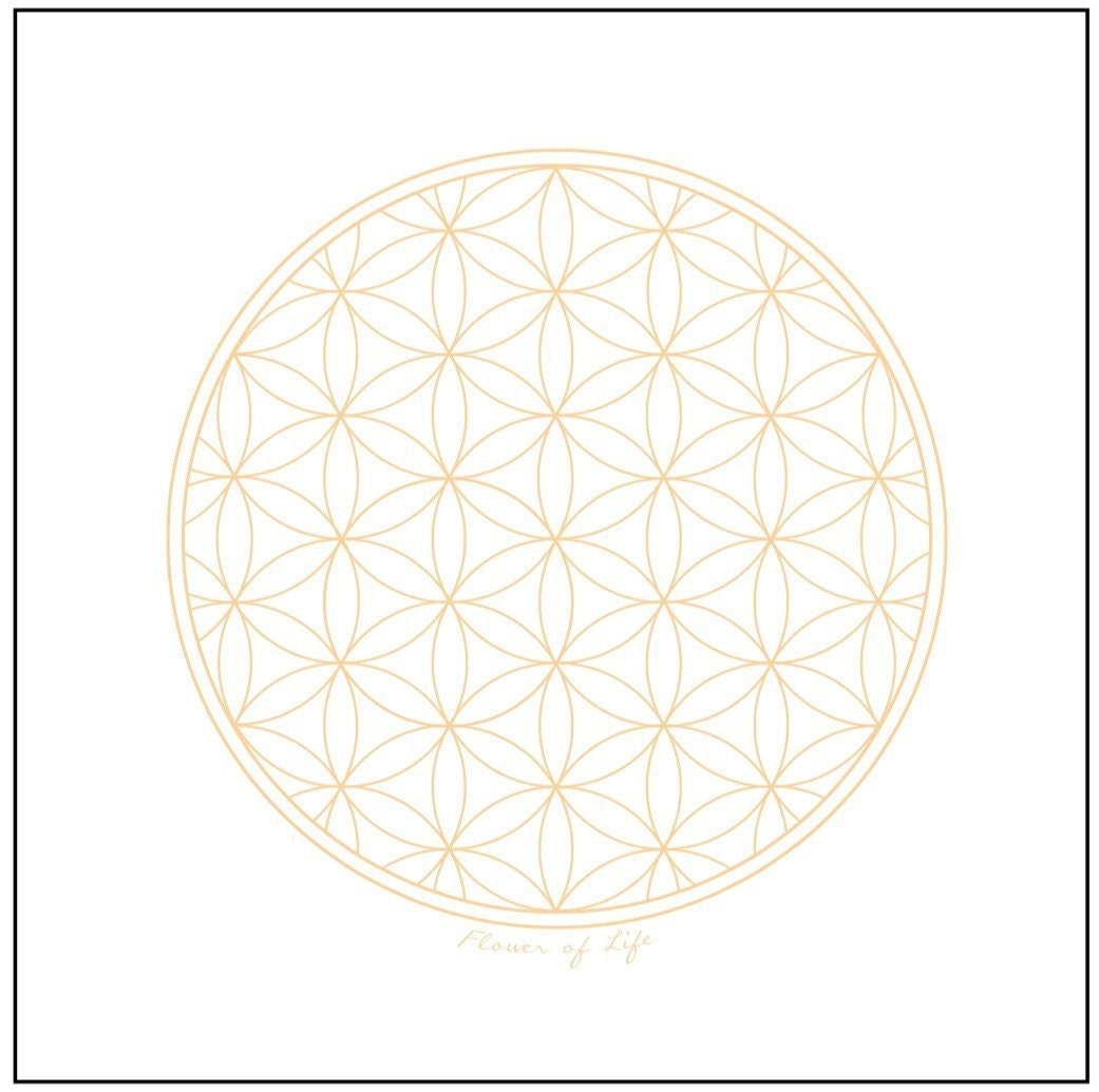 Flower of life design on altar cloth