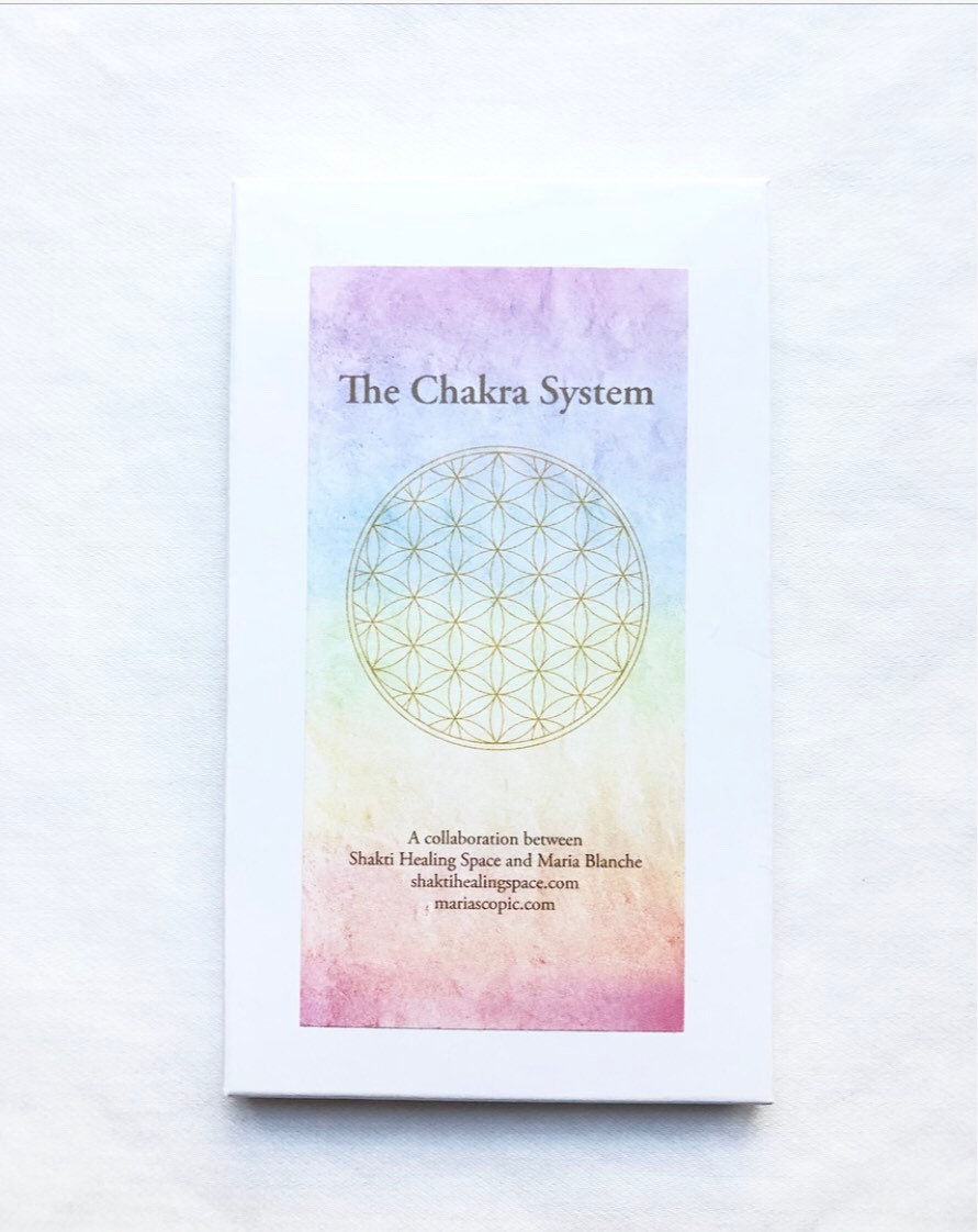 Illustrated Chakra System study deck.