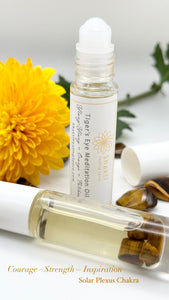 Solar plexus chakra essential oil roller.
