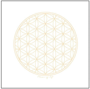 Flower of life design on altar cloth