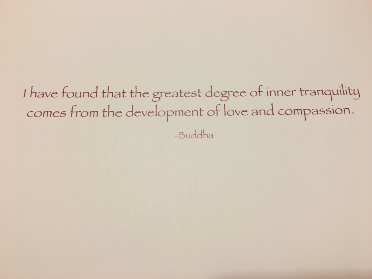 Tranquility Note Card
