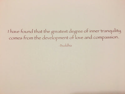 Tranquility Note Card