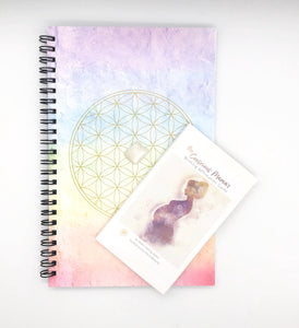 Divine Mama ~ Birthing Affirmation Card + Flower of Life Journal set