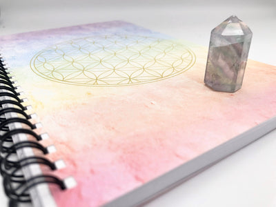 Crystal Grid/ Altar Cloth + Flower of life Journal