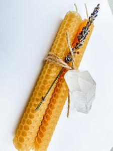 Ritual + Intention Setting Beeswax Candle Set