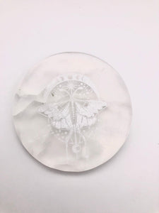 Lunar Moth Selenite Plate