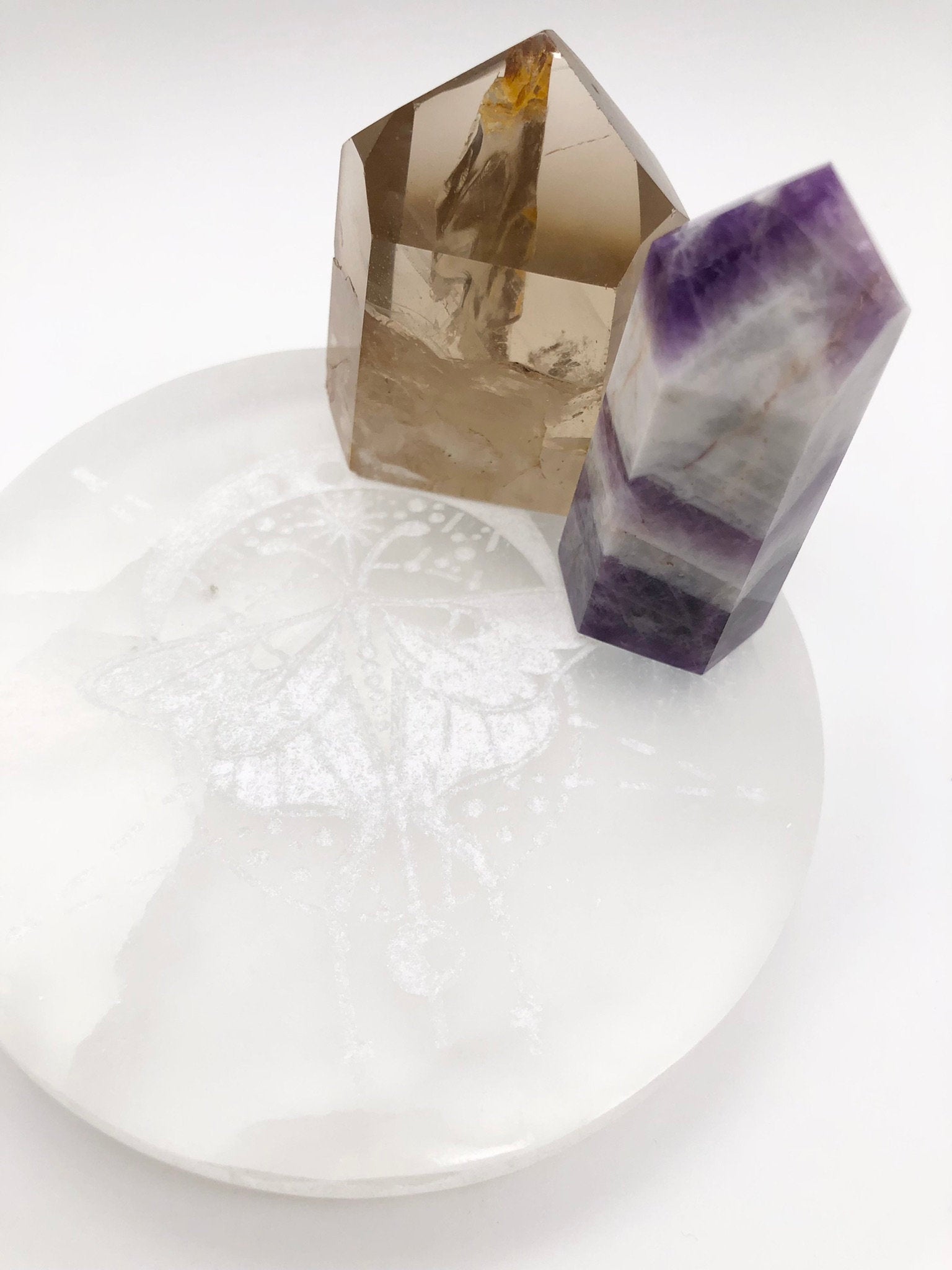 Lunar Moth Selenite Plate