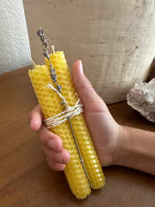 Ritual + Intention Setting Beeswax Candle Set